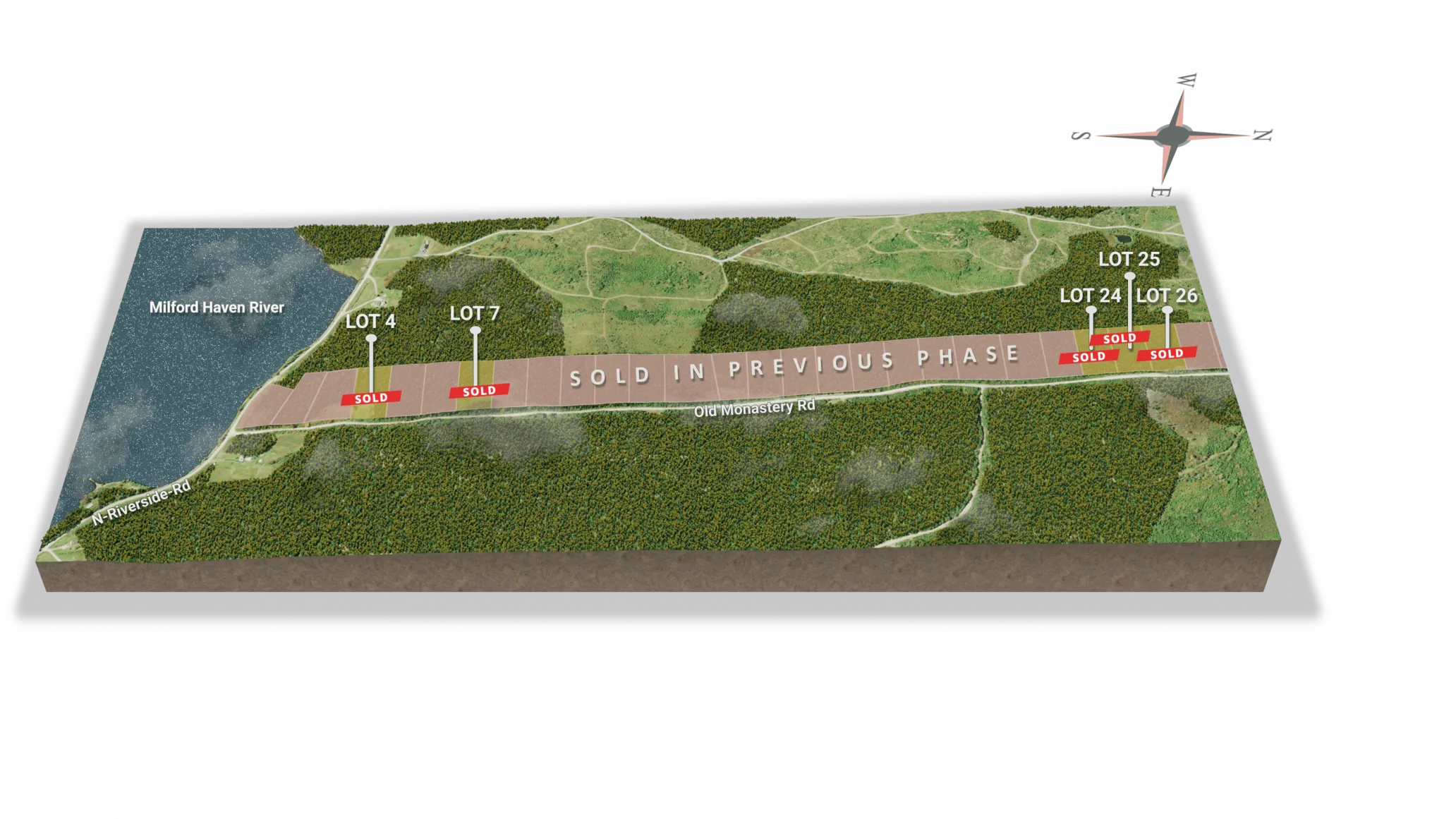 A view of the estate from above