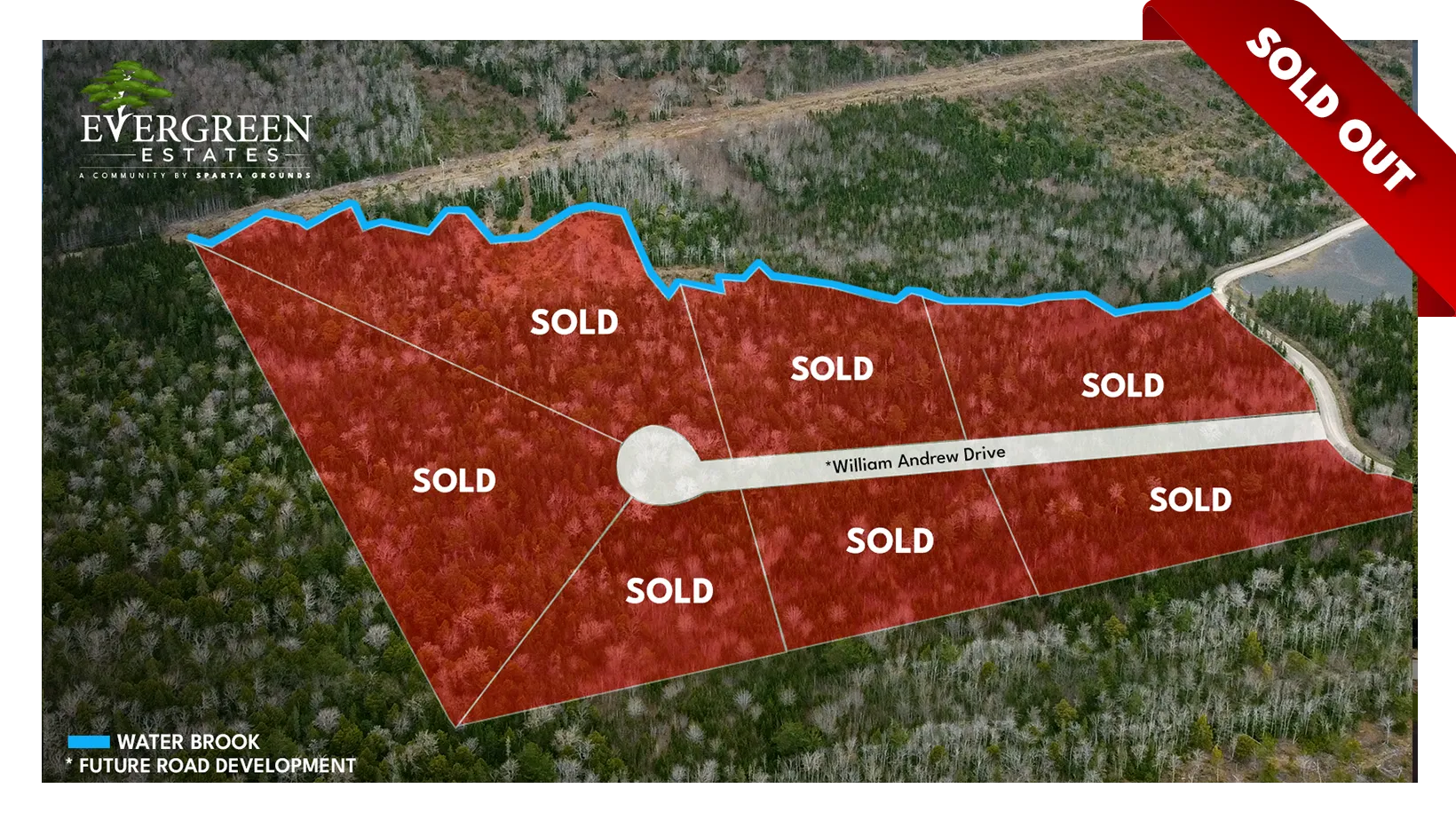 A view of the estate from above