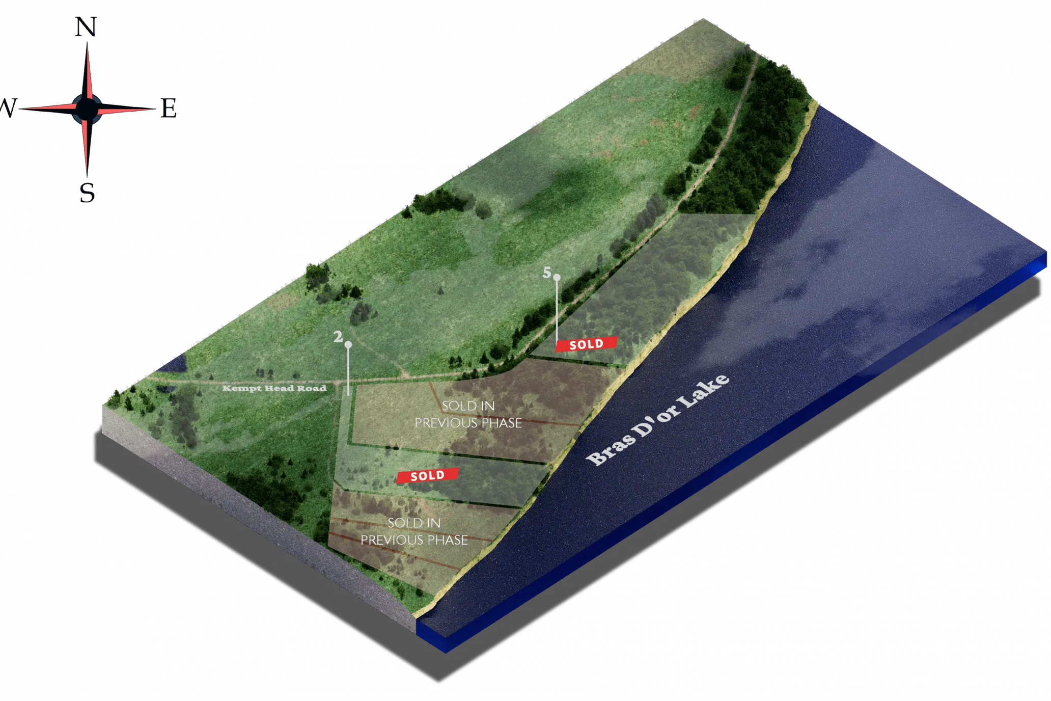 A view of the estate from above