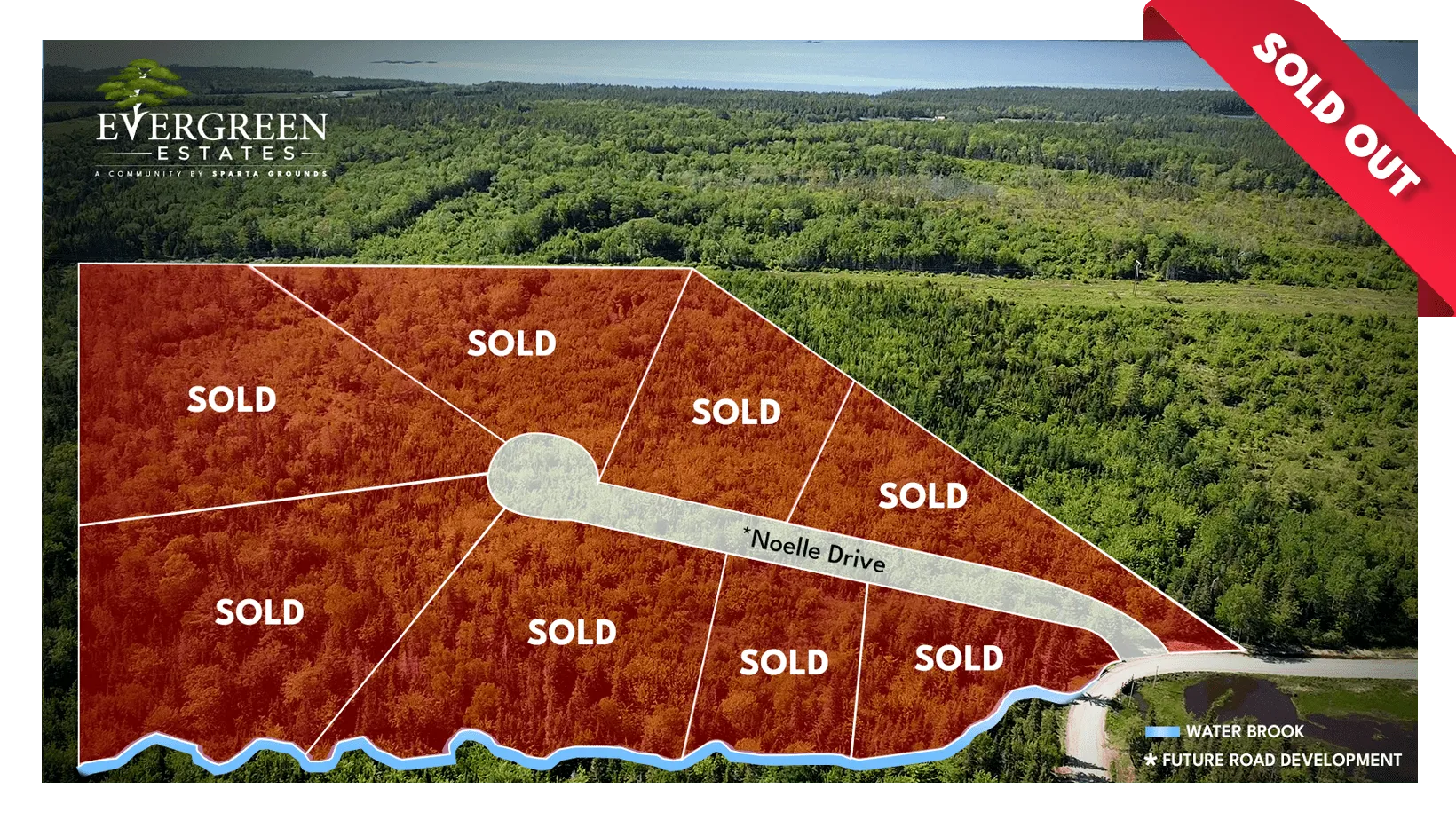 A view of the estate from above