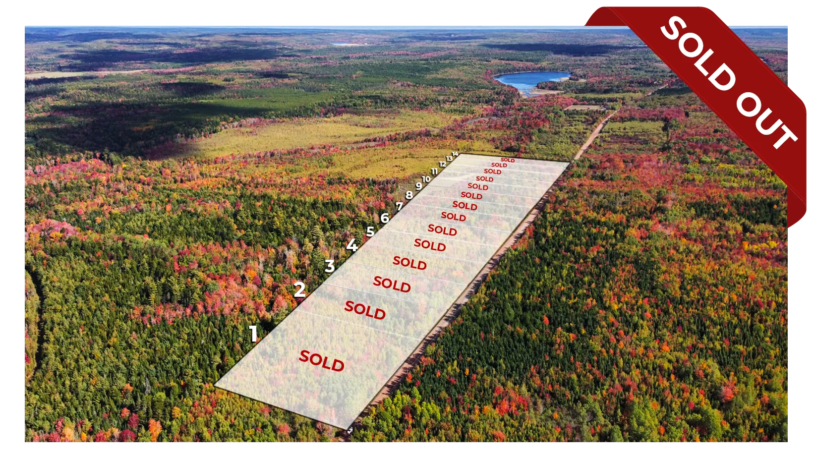 A view of the estate from above