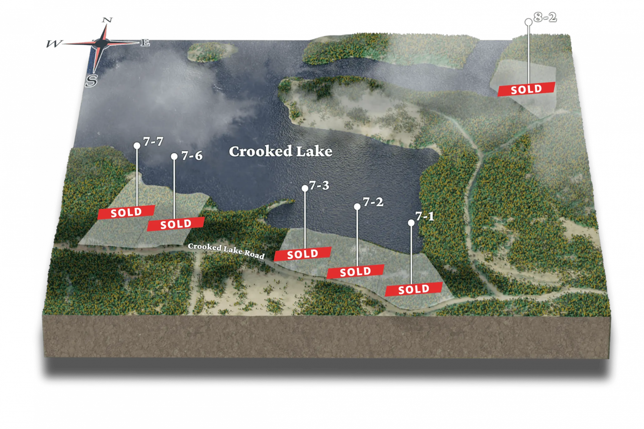 A view of the estate from above