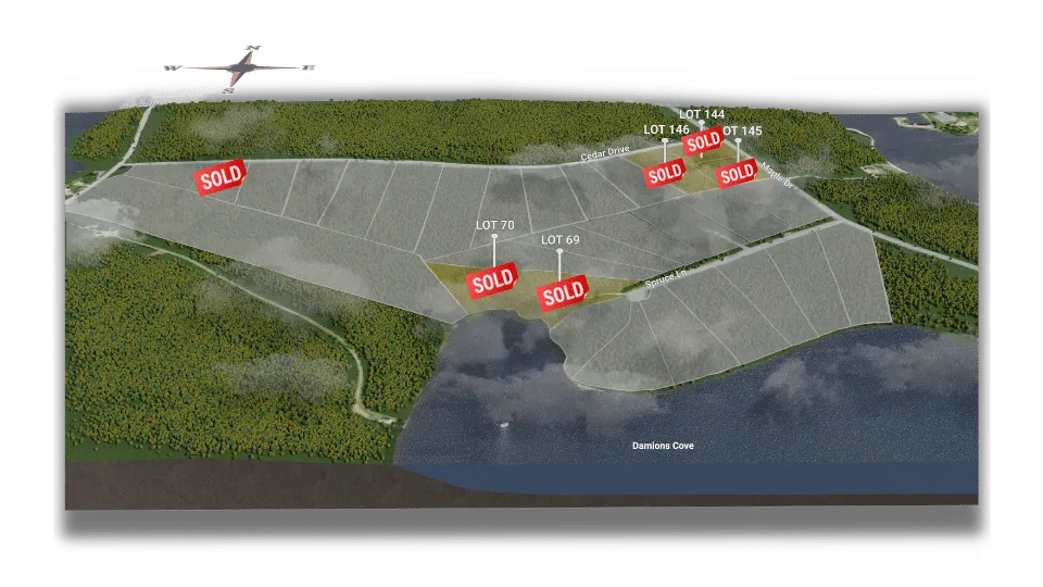 A view of the estate from above